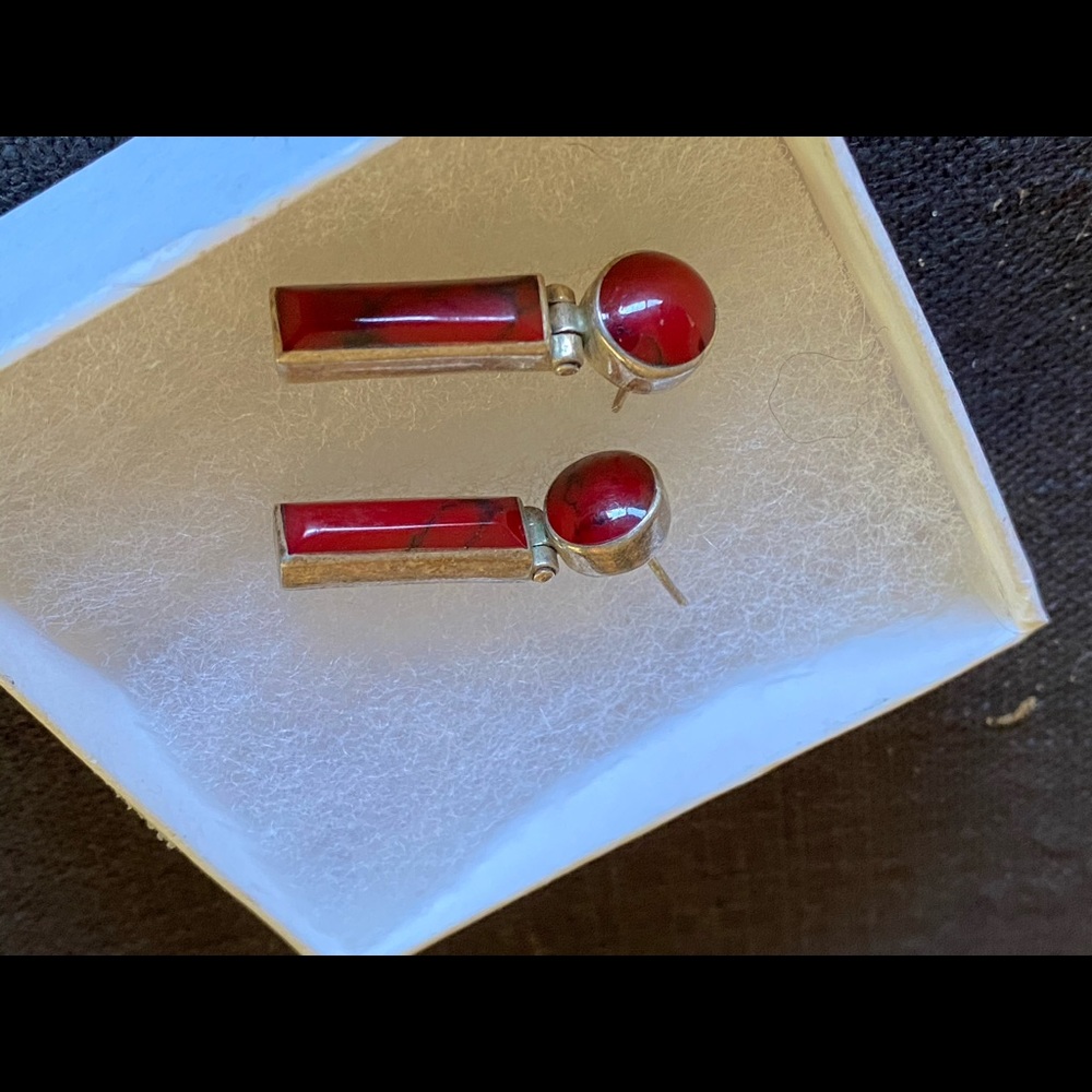 New corral sterling silver earrings